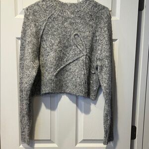 American Eagle Outfitters Heathered Gray Women's Sweater